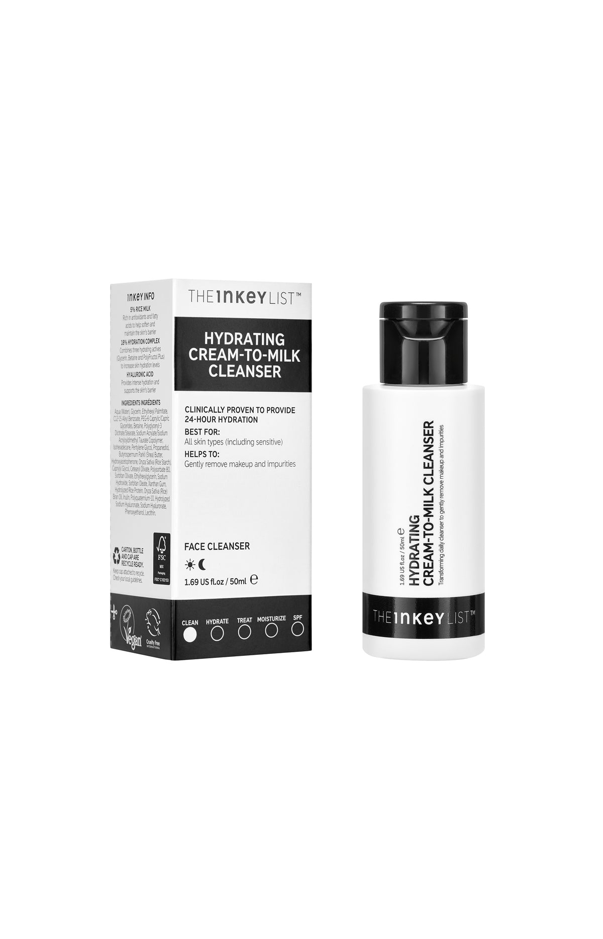 Lait nettoyant hydratant - Visage - 50 ml
