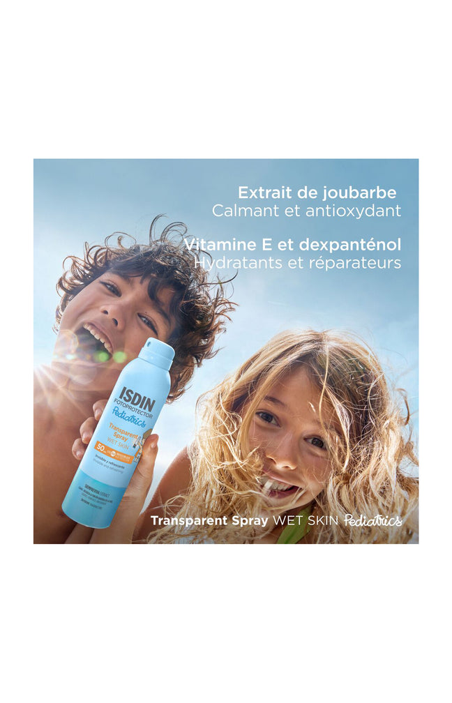 Spray solaire transparent SPF 50 - Pediatrics Wet Skin - Corps - 250 ml - Enfant