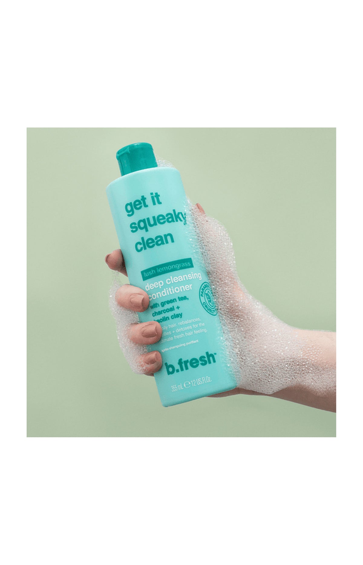 Après-shampoing detox - Thé vert & charbon - 355 ml