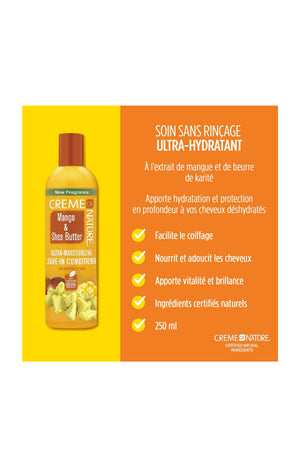 Après-shampoing ultra nourrissant - Mangue & Karité - Cheveux déshydratés - 350 ml