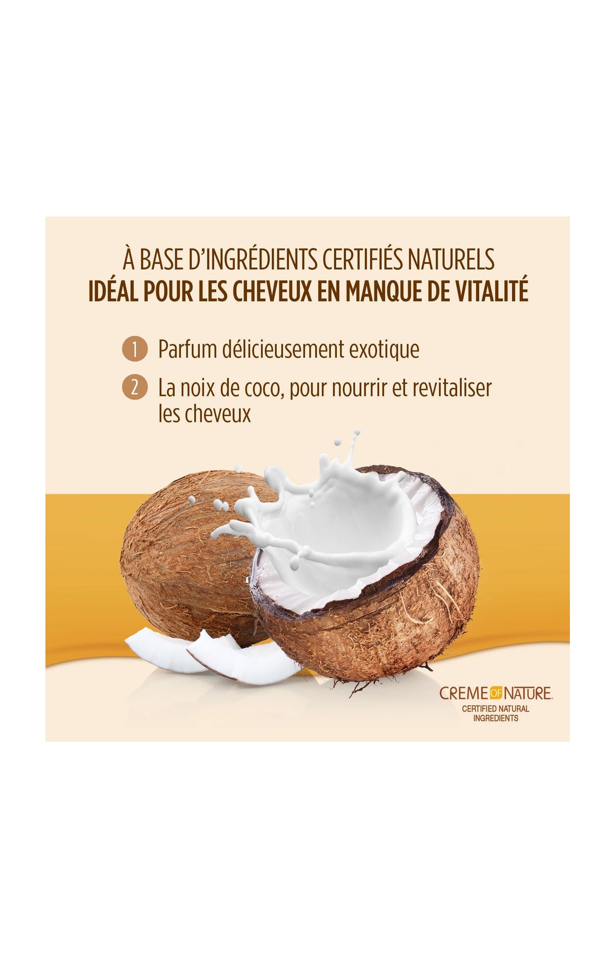 Shampoing démêlant et revitalisant - Lait de coco - 350 ml