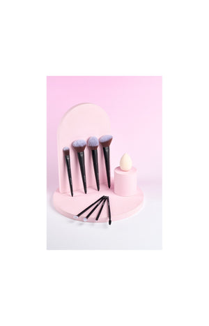 Coffret pinceaux & éponge - Visage & yeux - 9 produits