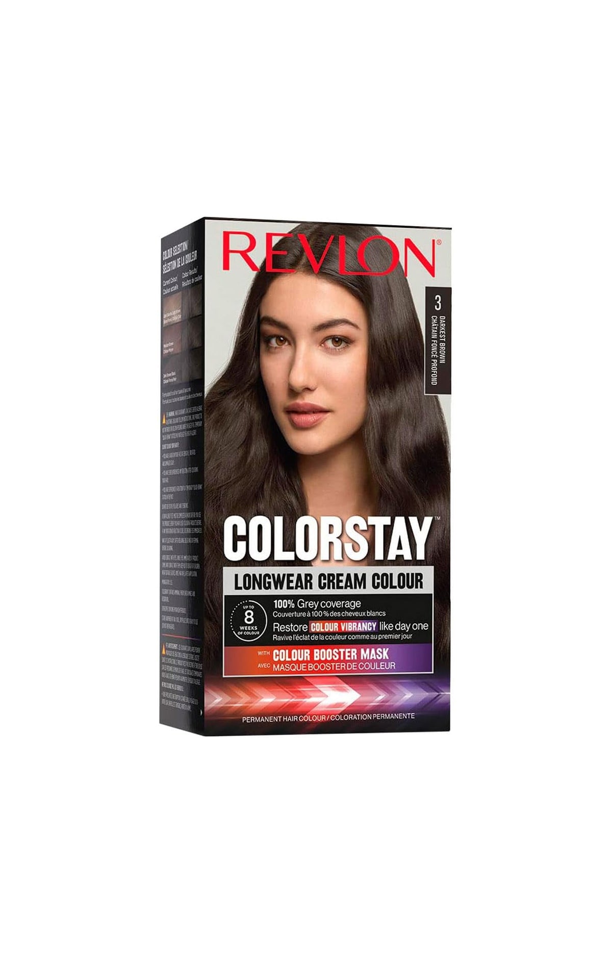 2 colorations permanentes - Colorstay - 3 Châtain Foncé Profond