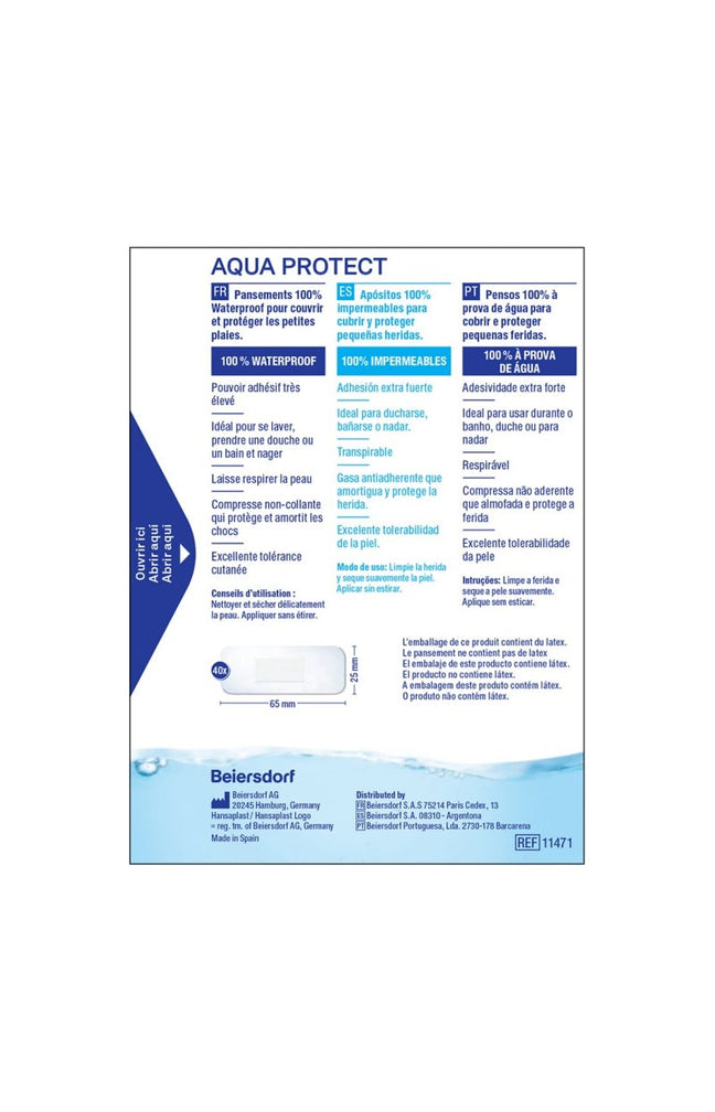 Pansements waterproof ultra-adhésifs - Aqua Protect - 40 unités