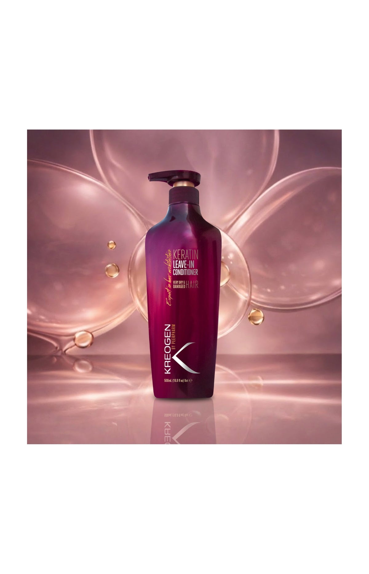 Soin réparateur sans rinçage - Kératine - Cheveux secs & abîmés - 500 ml
