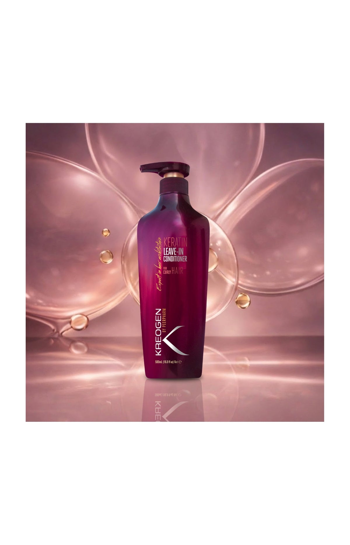 Soin sans rinçage - Kératine - Cheveux bouclés - 500 ml