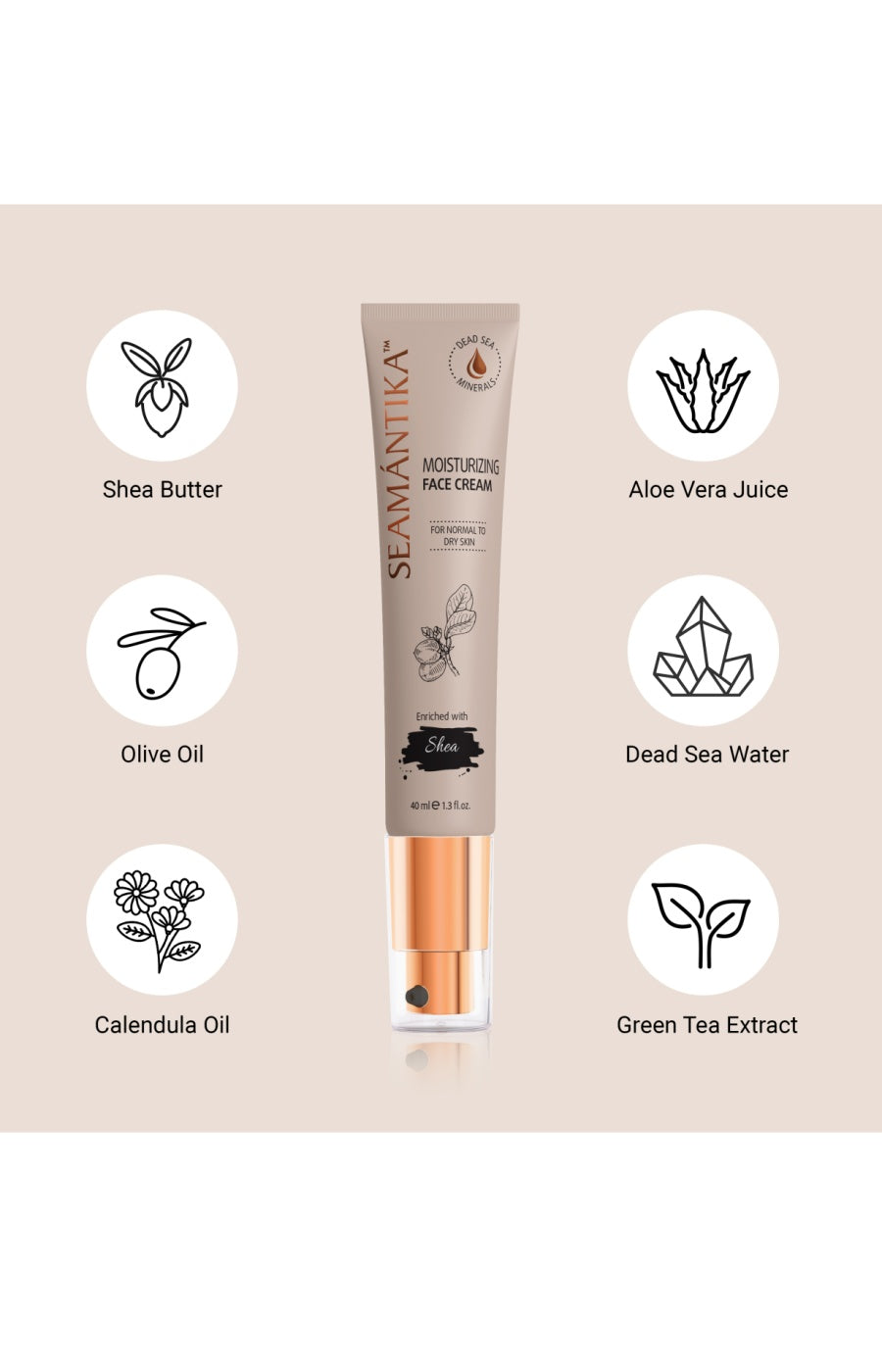 Crème nourrissante - Beurre de karité - Visage - 40 ml