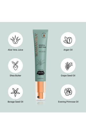 Crème de nuit nourissante - Feuilles d'aloe vera - 40 ml