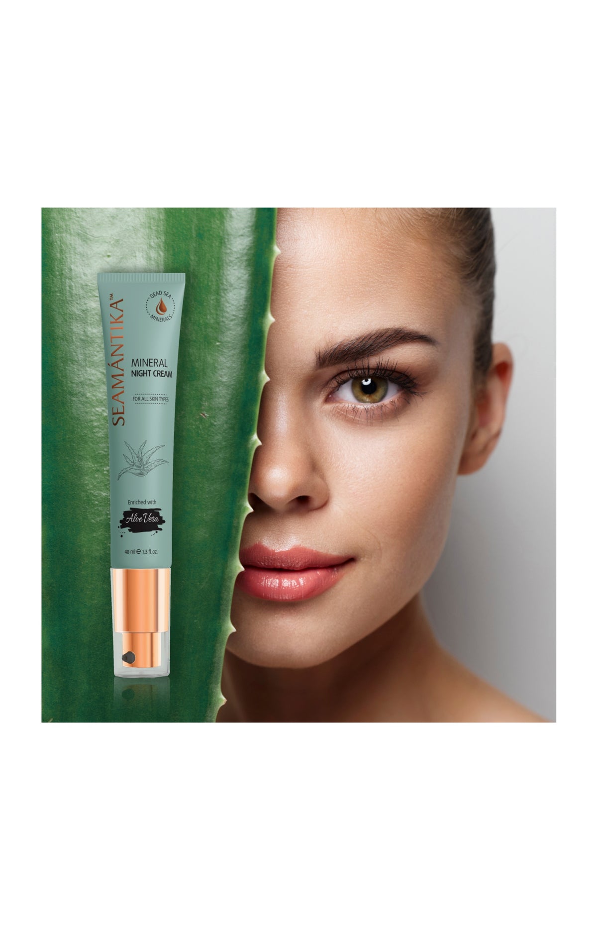 Crème de nuit nourissante - Feuilles d'aloe vera - 40 ml