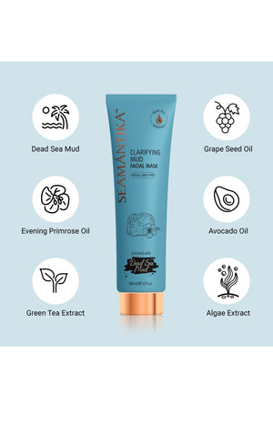 Masque purifiant - Boue de la mer morte & argile kaolin - Visage - 100 ml