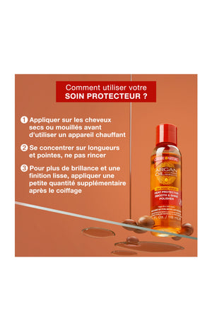 Mousse coiffante - Huile d'argan du Maroc - Cheveux naturels ou défrisés - 200 ml