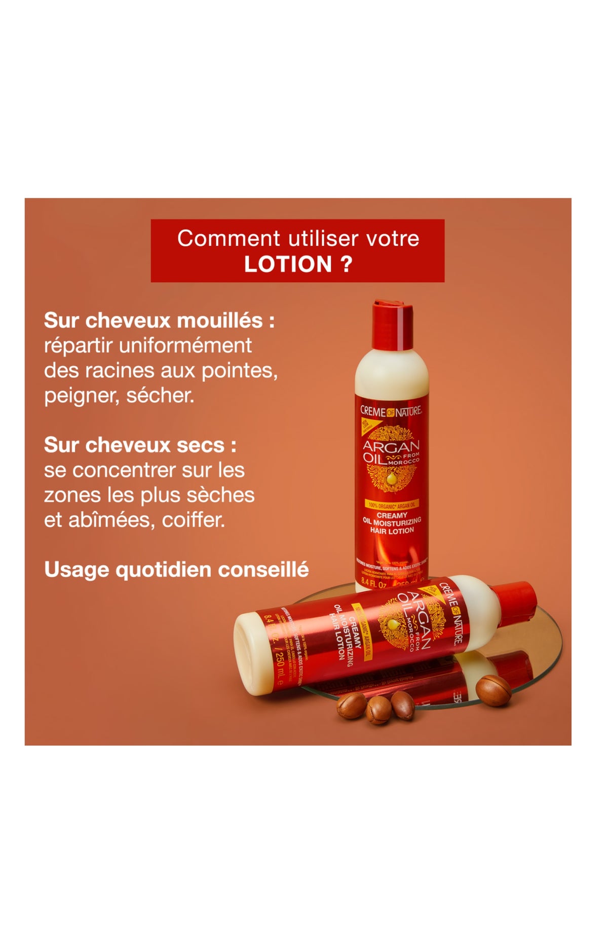 Lotion hydratante - Huile d'argan du Marco - 250 ml
