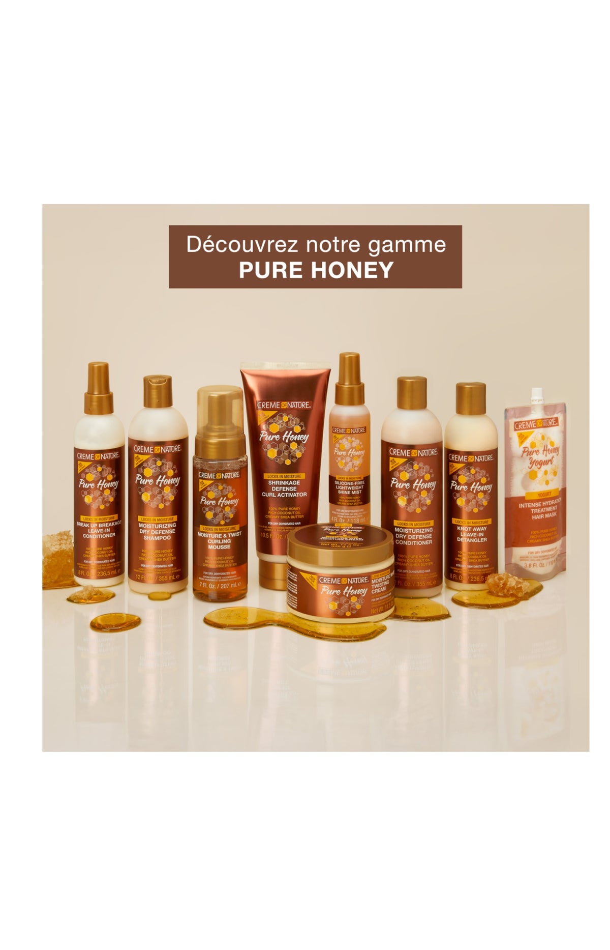 Après-shampoing nourrissant - Miel - Cheveux bouclés à texturés