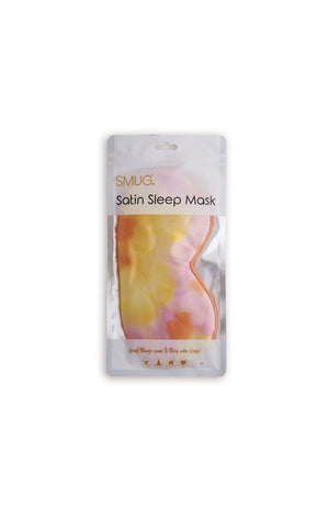Masque de sommeil - Satin - Orange