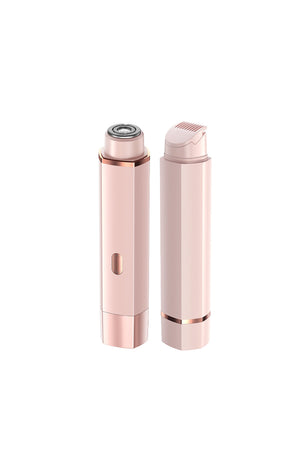 Rasoir spécial femme pour zones délicates, double tête de coupe et de rasage. Batterie rechargeable.