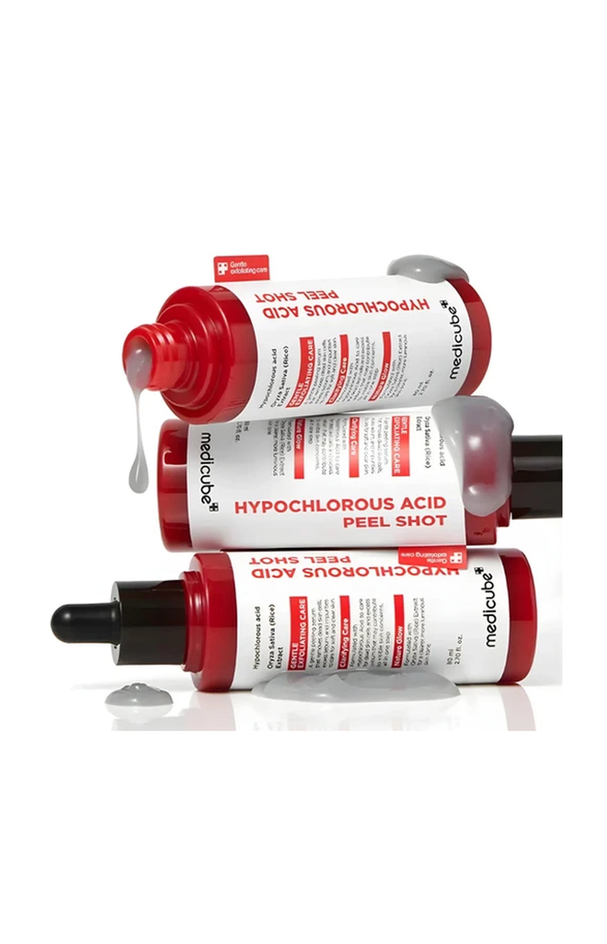 Soin exfoliant - Acide hypochloreux & charbon - 80 ml
