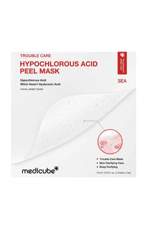 Masque peel-off - Acide hypochloreux & acide hyaluronique - 3 unités