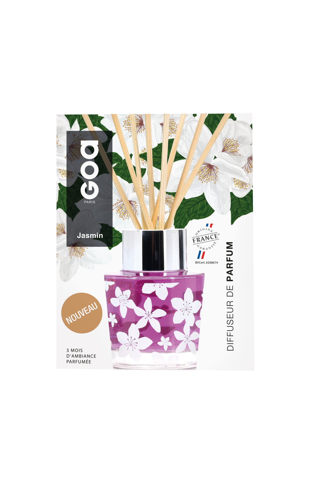 Bouquet parfumé Goatier - Jasmin - 200 ml