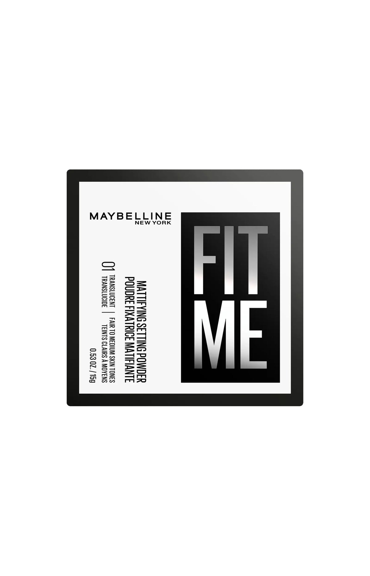 Poudre libre fixatrice matifiante - Fit Me - 01 Translucide