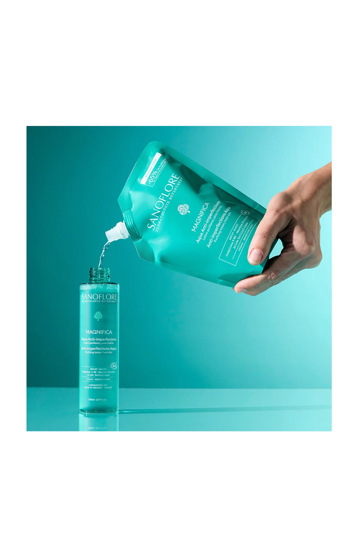 Recharge lotion purifiante anti-imperfections bio - Aqua Magnifica - 400 ml