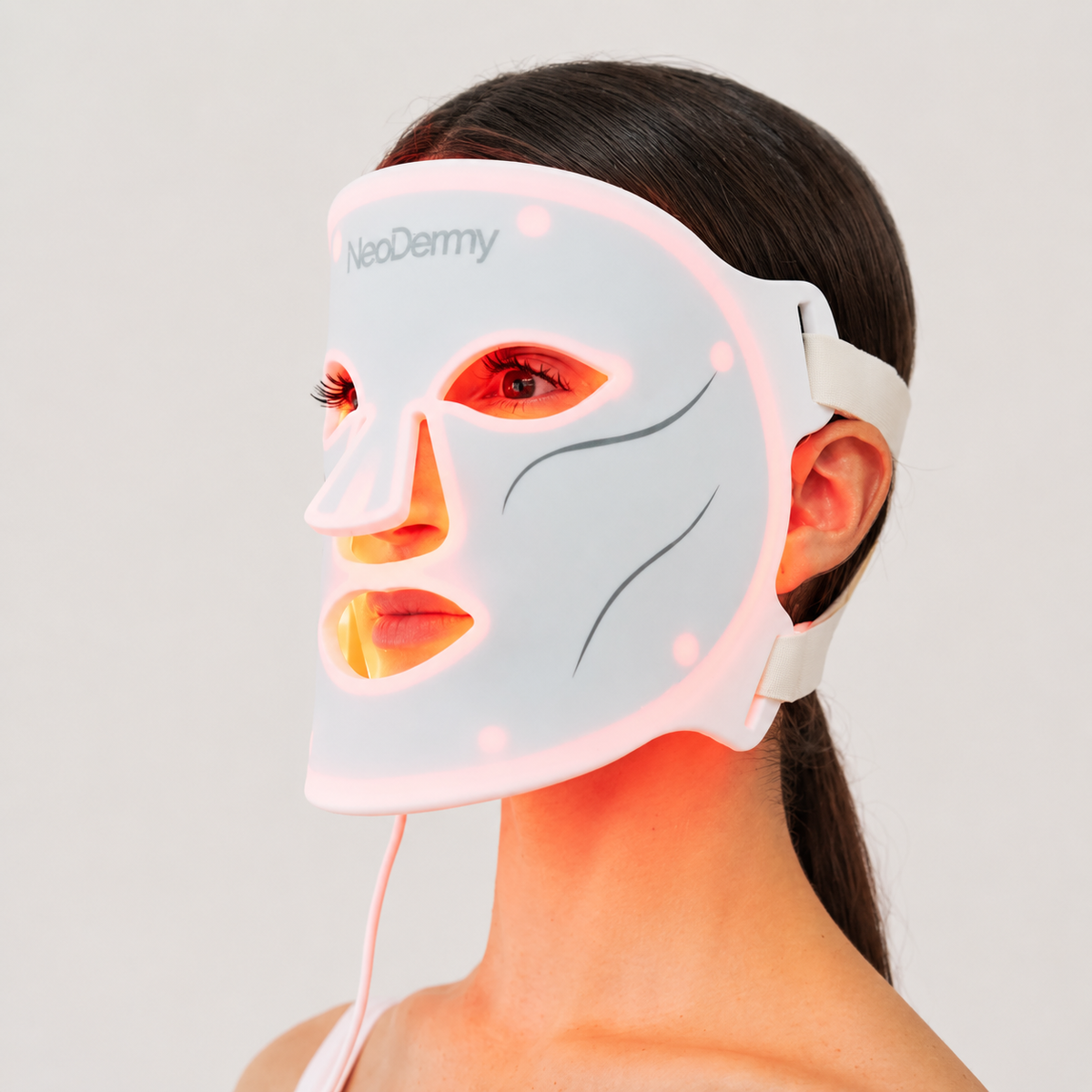 Masque LED Visage NeoDermy – Thérapie Lumière Rouge & Infrarouge