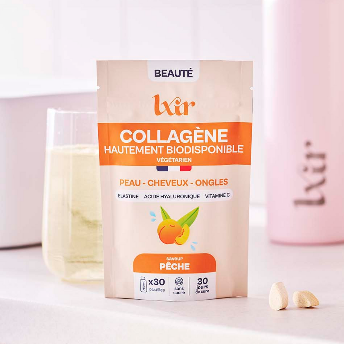 Sachet de 30 LXIR Collagène Pêche