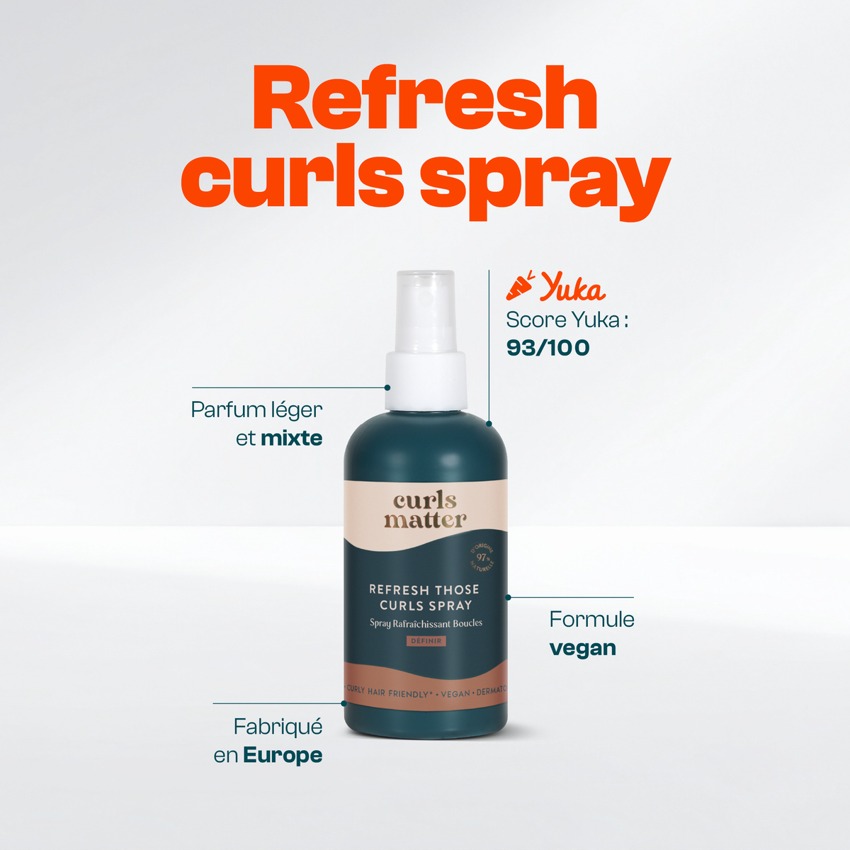 Spray Réactivateur de Boucles - Refresh Those Curls Spray - 200ml