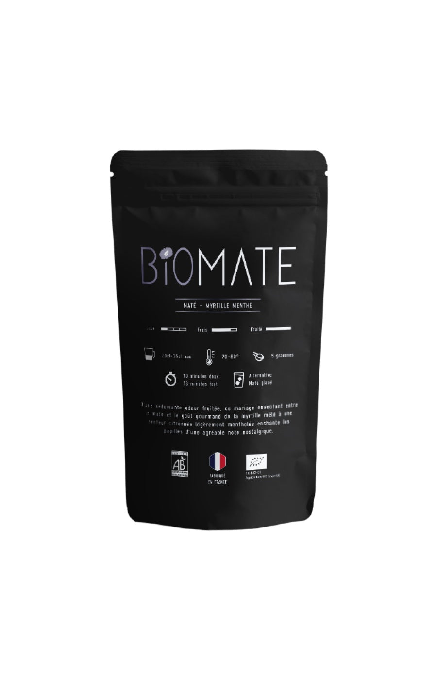 Maté myrtille menthe bio - 50 g