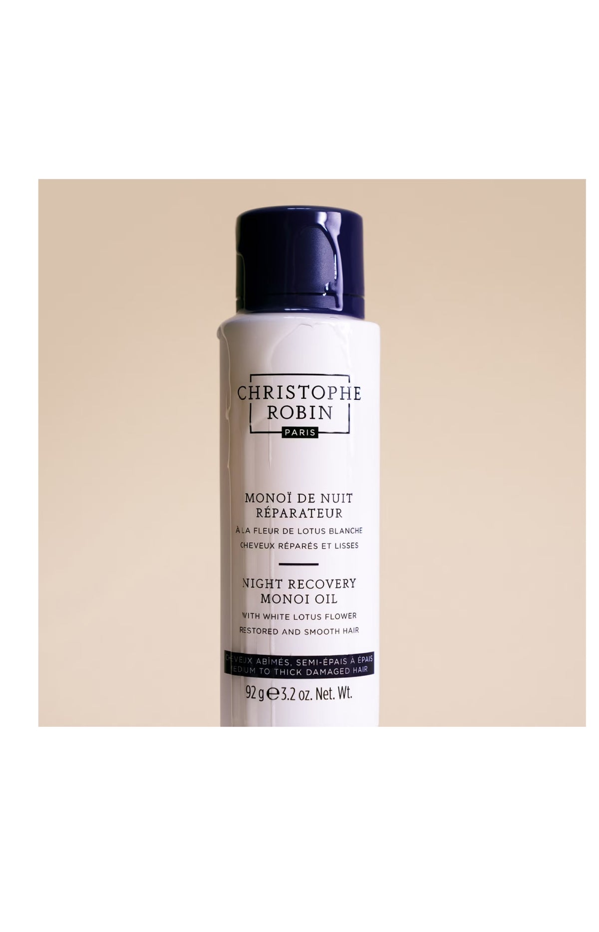Monoï de nuit réparateur - Fleur de lotus blanche - 92 g