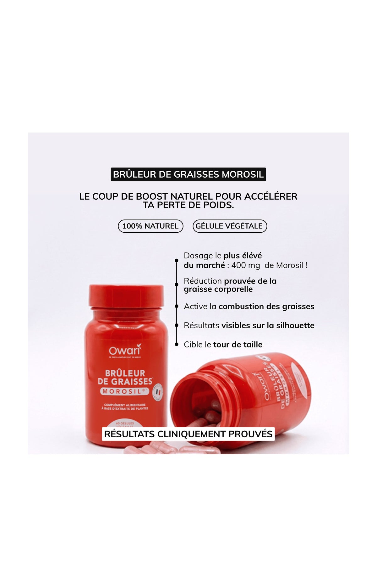 Cure brûleur de graisses - Morosil® - 1 mois