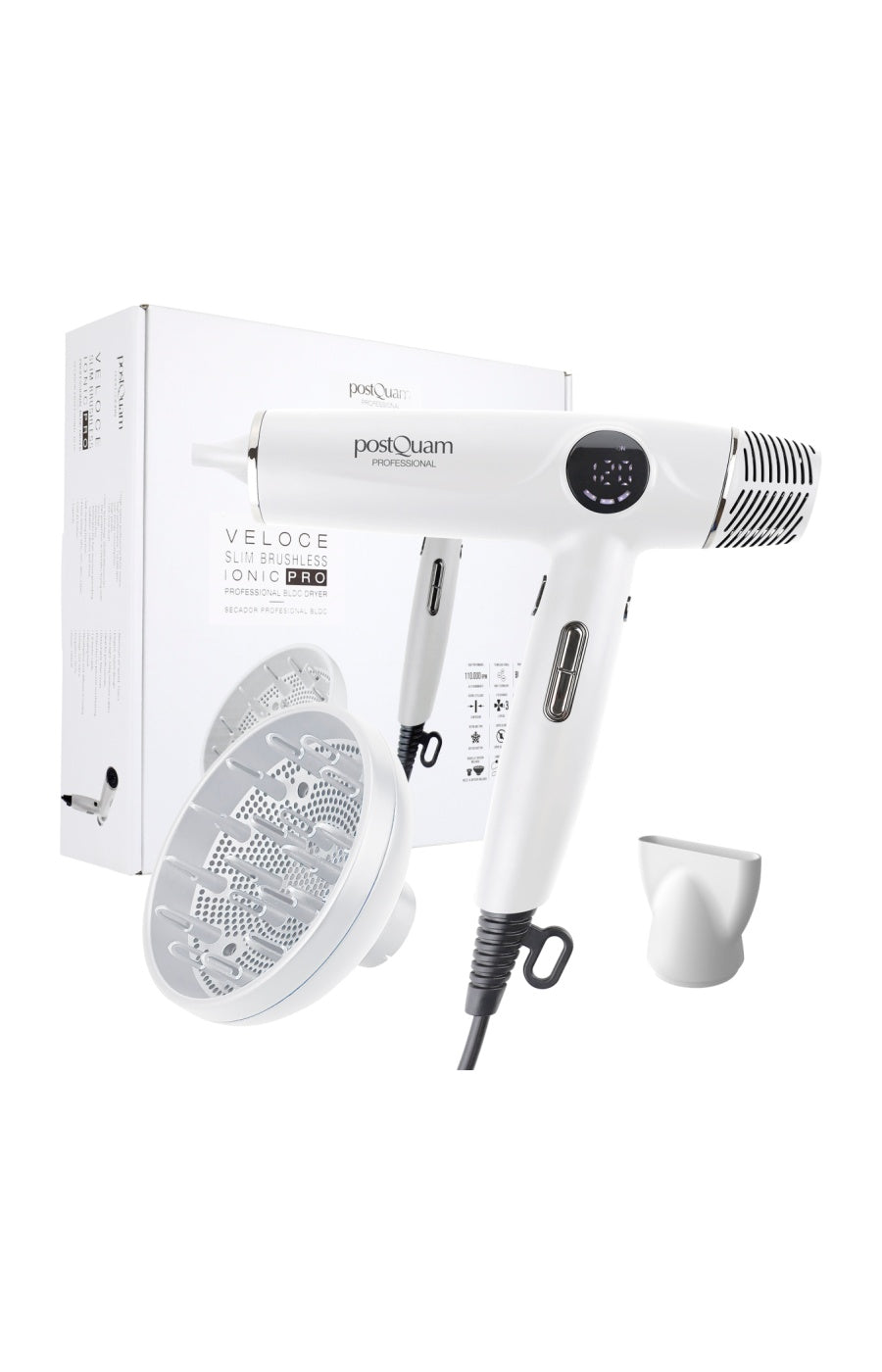 Sèche-Cheveux Veloce Slim BLDC Ionic Pro 110 000 tr/min