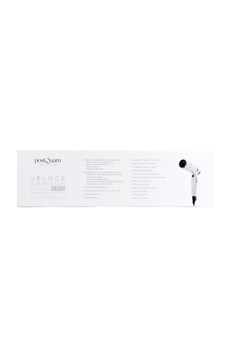 Sèche-Cheveux Veloce Slim BLDC Ionic Pro 110 000 tr/min