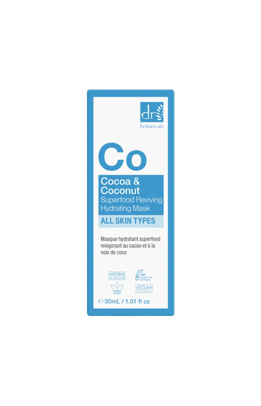 Masque revitalisant & nourrissant - Beurre de cacao & huile de coco - 30 ml