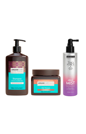 Routine Boucles & Réparation à l’Huile d’Argan & Force Repair - 3 produits