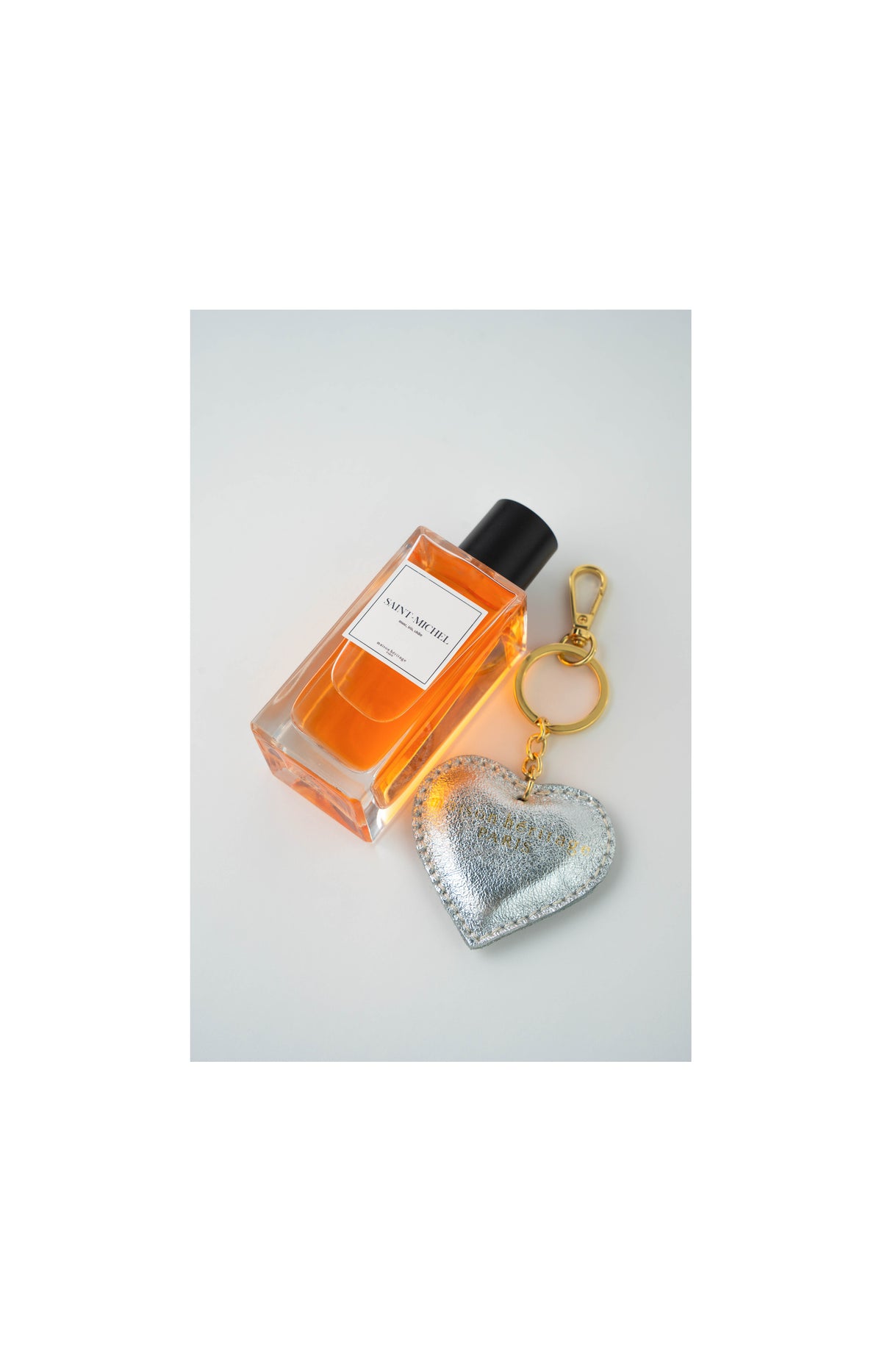 Coffret porte-clés argenté Saint Michel Eau de parfum - Aromatique boisé - Femme