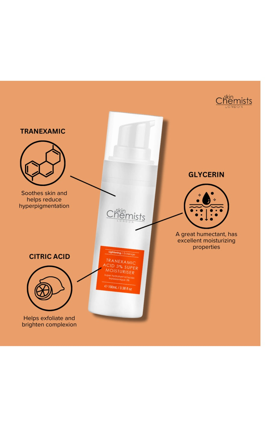 Crème unifiante - Acide tranexamique - 100 ml