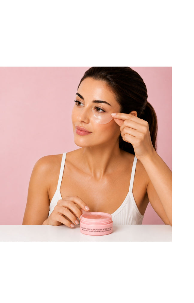 Masque yeux hydrogel hydratant à l'acide hyaluronique (20 paires)