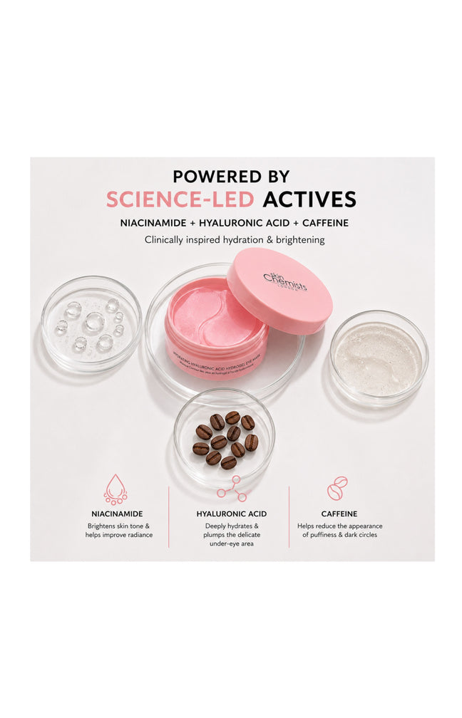 Masque yeux hydrogel hydratant à l'acide hyaluronique (20 paires)