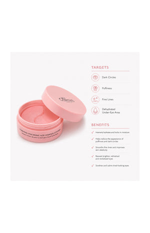 Masque yeux hydrogel hydratant à l'acide hyaluronique (20 paires)