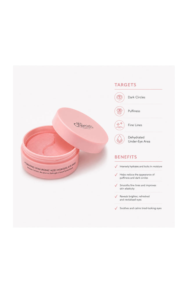 Masque yeux hydrogel hydratant à l'acide hyaluronique (20 paires)