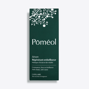Packaging du sérum pour les cheveux de face