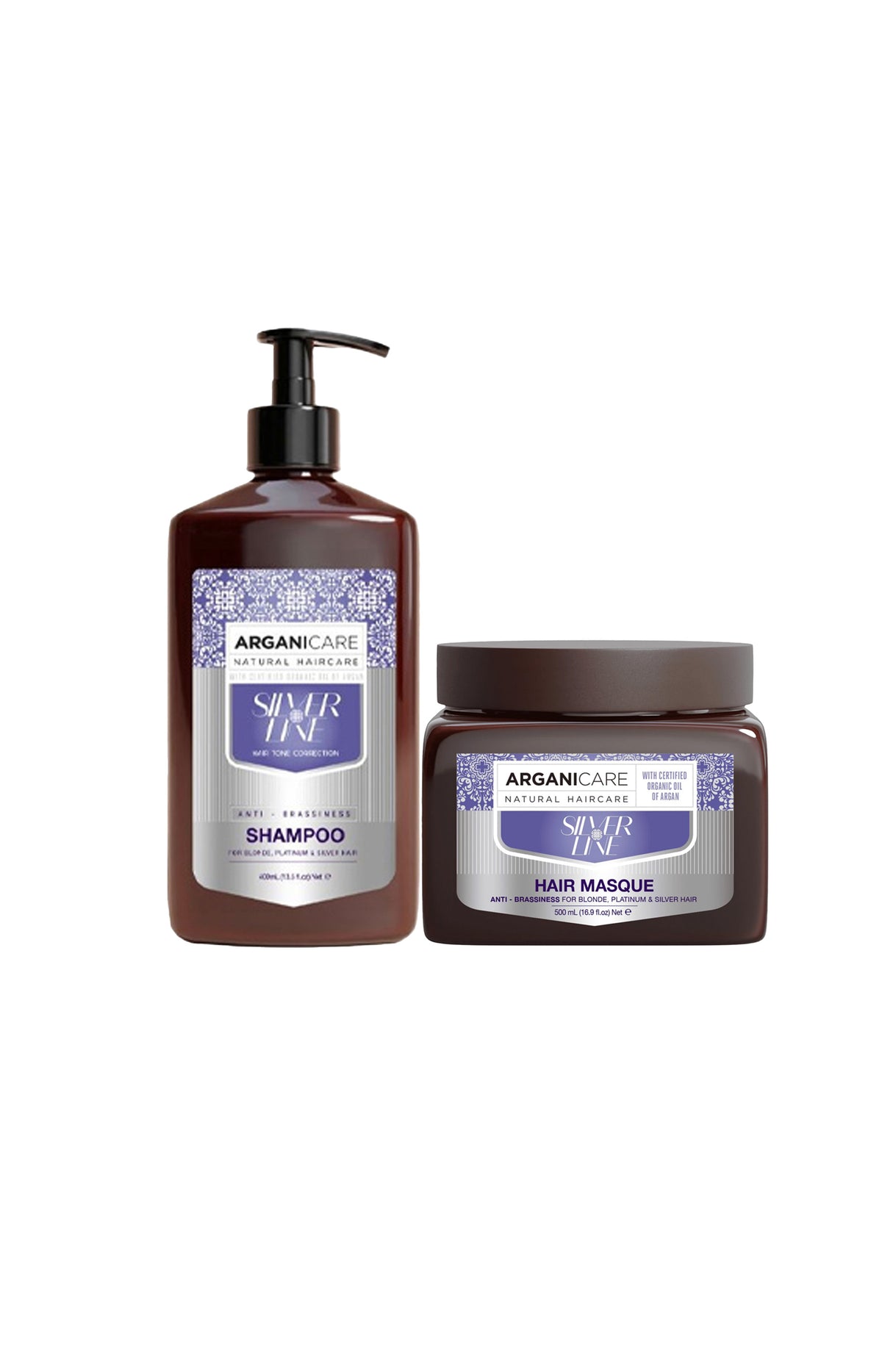 Shampoing & masque neutralisants - Argan - Cheveux blonds et colorés - 2 produits
