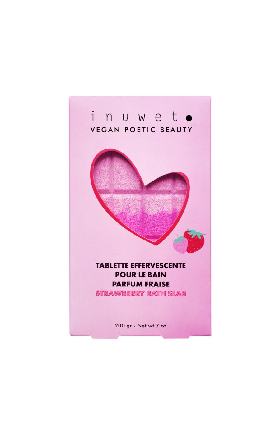 Tablette de bain effervescente - Fraise - 200 g