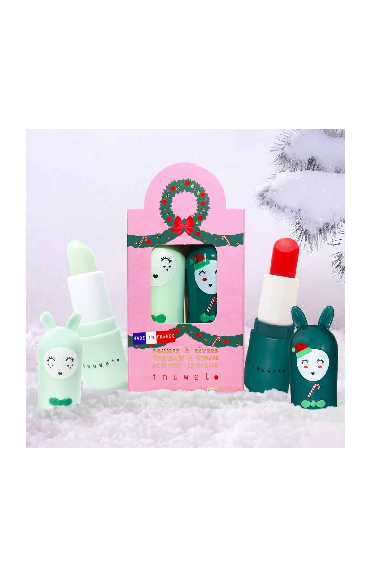 Coffret baumes à lèvres parfumés - Cerise & pomme - 2 produits