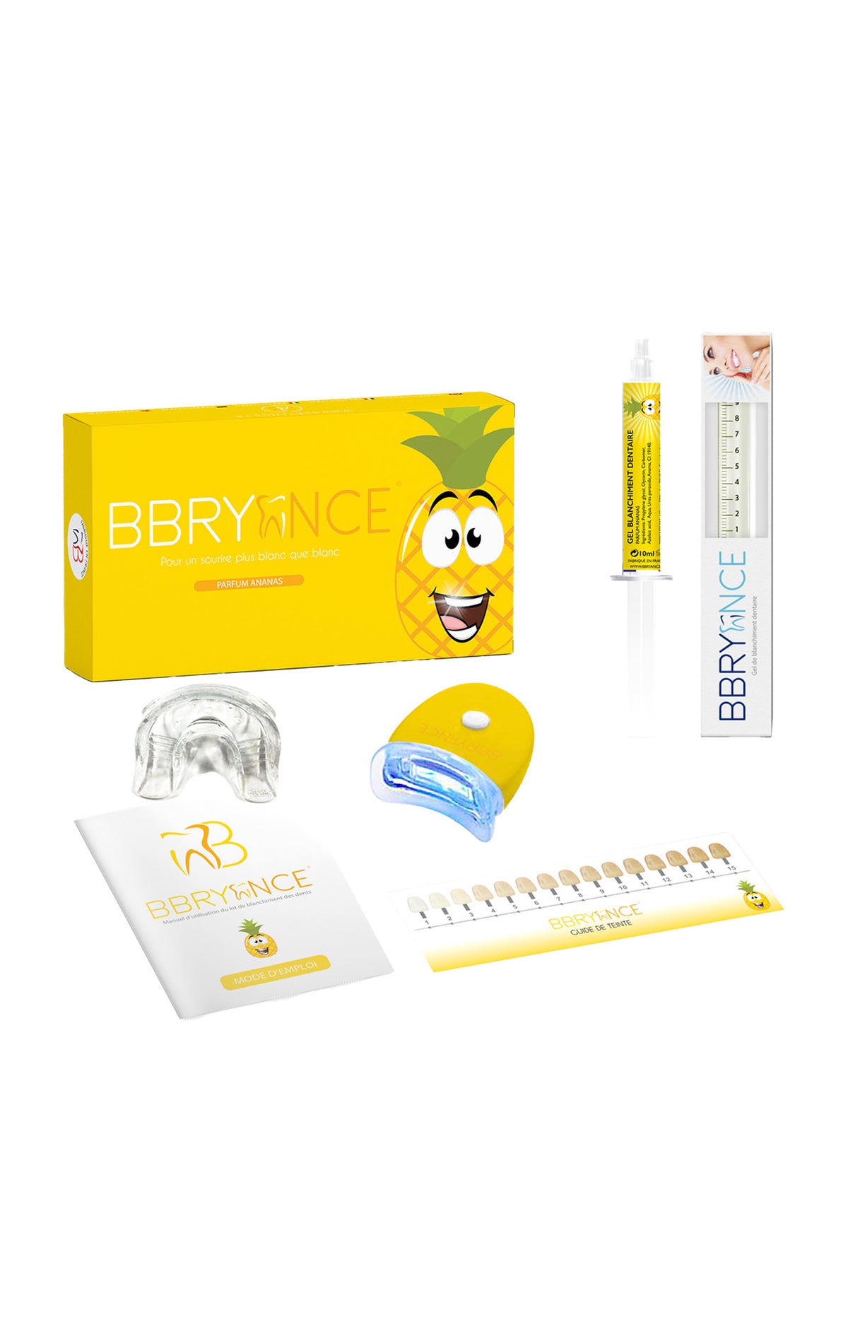 Kit de blanchiment dentaire - Ananas - 10 utilisations