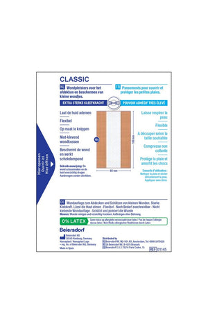 Bandes de pansements flexibles - Classic - 1 m x 6 cm