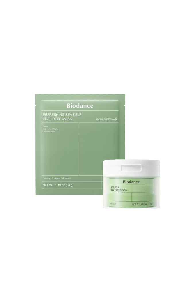 Disques tonique gel aux Algues Marines & Masque purifiant