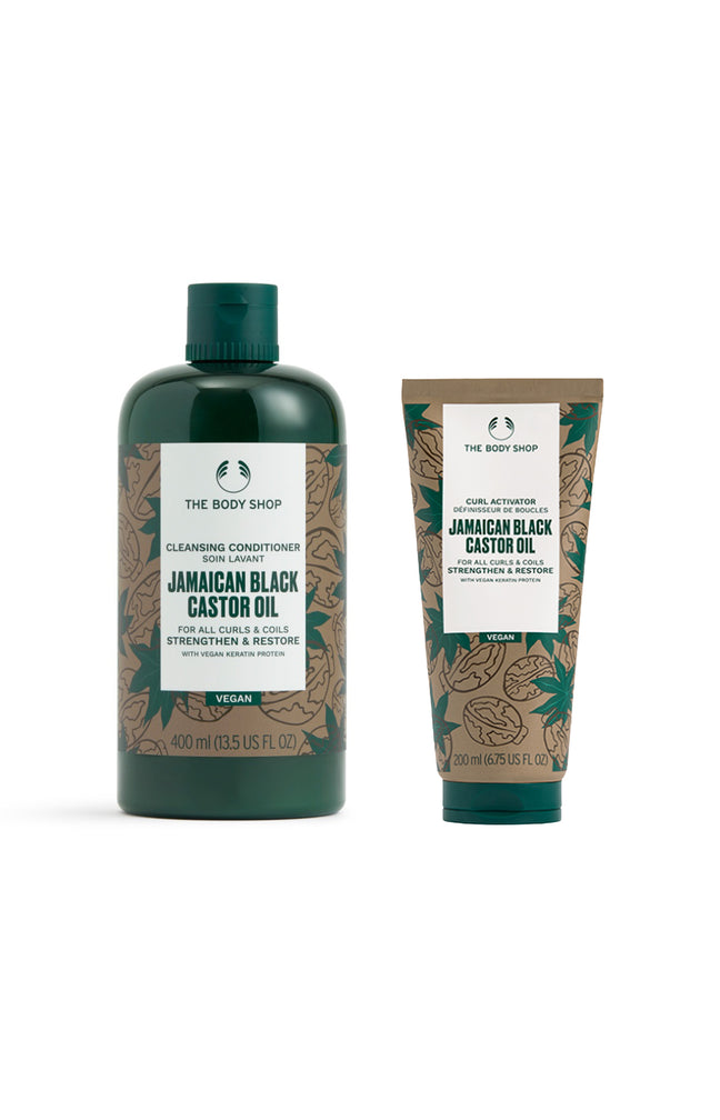 Duo soin capillaire - Après-shampoing & définisseur boucles - Huile de ricin