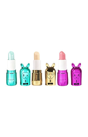 Coffret de baumes à lèvres - Rainbow Metal -  Cheesecake, Cupcake & Milkshake