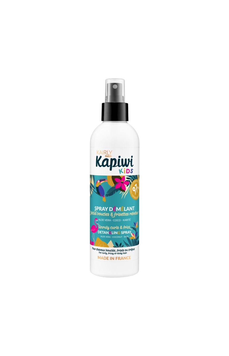 Spray démêlant - Aloe vera, coco & karité - Cheveux bouclés, frisés et crépus - Enfant - 250 ml